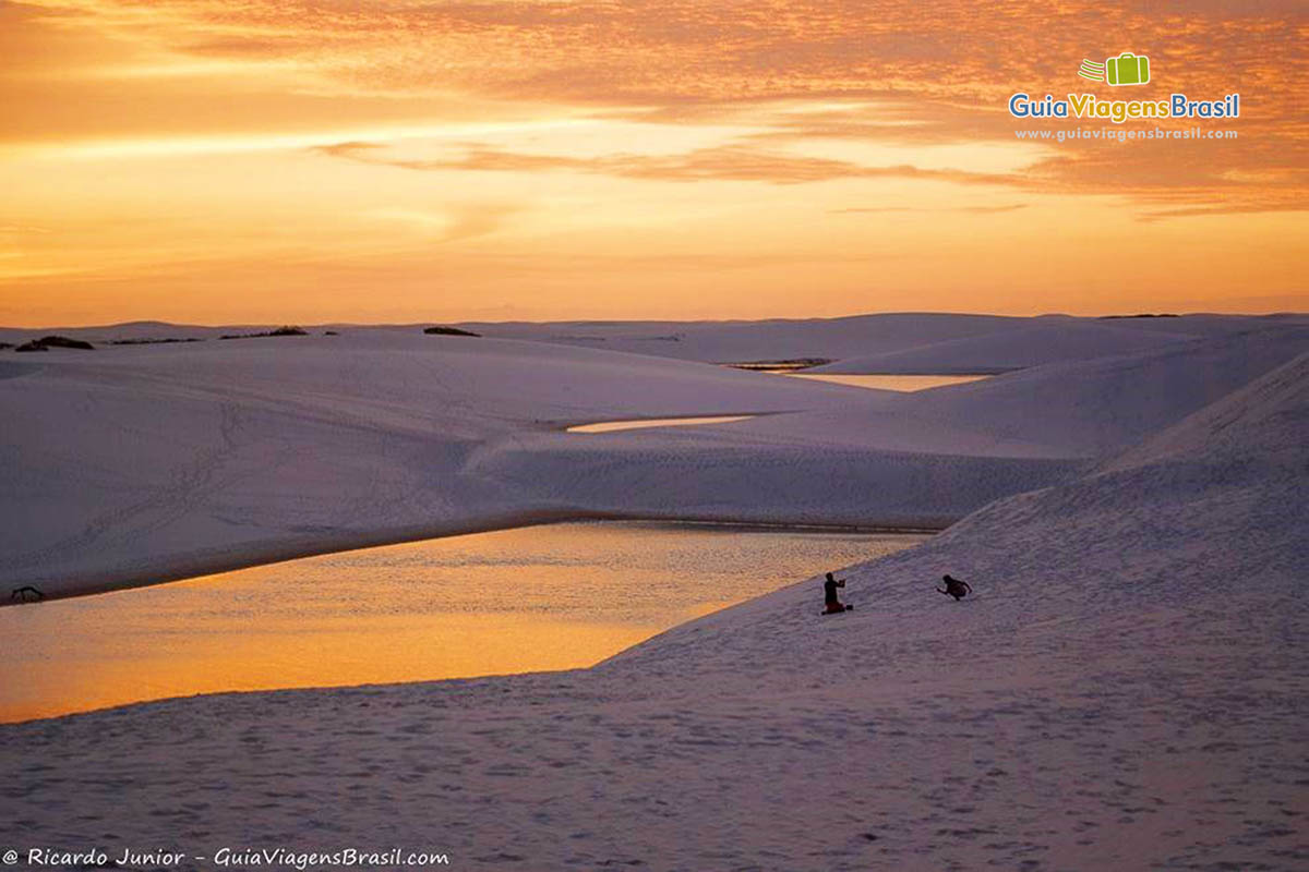 Pôr do Sol nos Lençóis Maranhenses