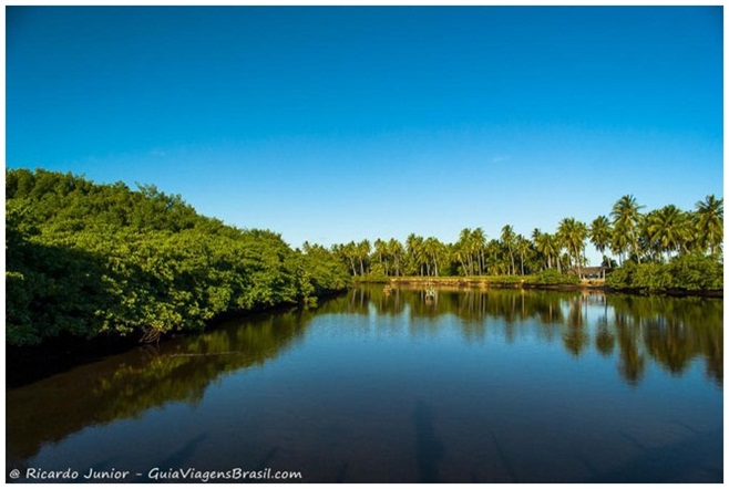 Foto do Rio Tatuamunha, em Porto de Pedras - Alagoas