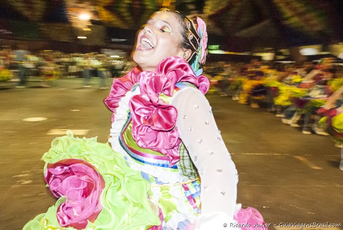 Dançarina de quadrilha na festa de São João em Campina Grande, na Paraíba - Photograph by Ricardo Junior / www.ricardojuniorfotografias.com.br