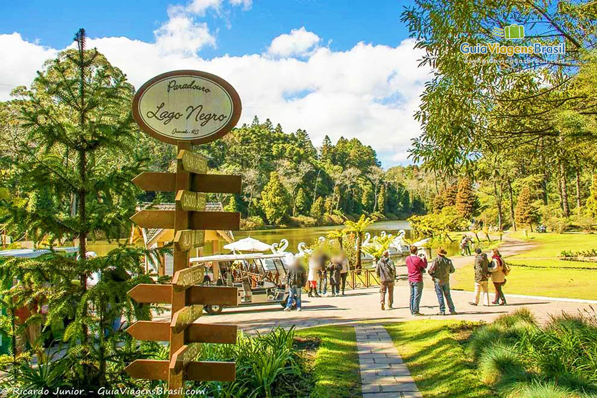 Foto do Lago Negro em Gramado.