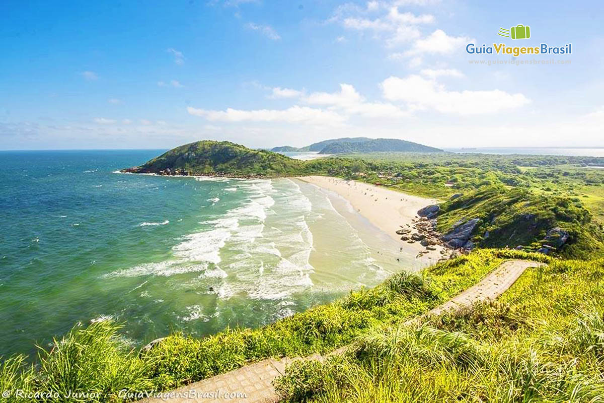 Foto mirante Praia de Fora, Ilha do Mel, PR.