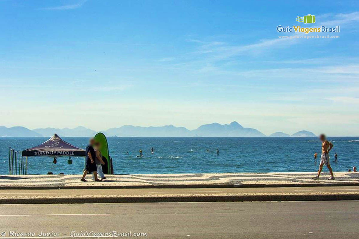 Foto Orla da Praia de Copacabana, RJ.