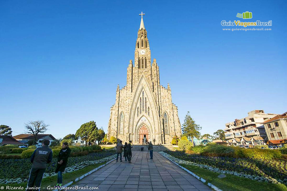 Foto da Igreja Matriz Nossa Senhora Lourdes, de Canela, RS.
