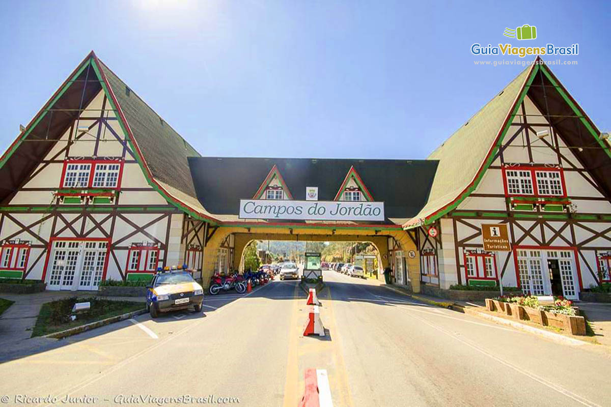 Foto entrada de Campos do Jordão, SP.