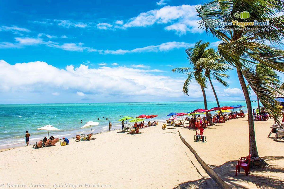 Foto orla Praia de Ponta Verde, Maceió, AL.