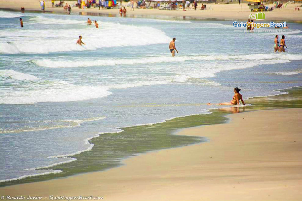 Foto praia de Pernambuco, Guarujá, SP.