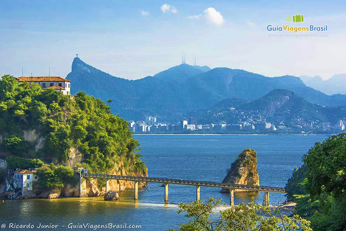 Foto vista de Niterói para o Rio de Janeiro