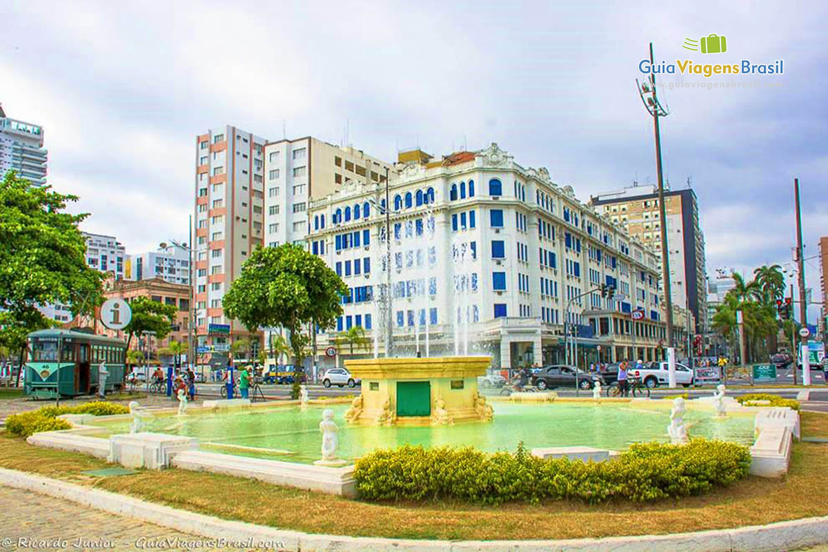 Foto centro de Santos, SP.