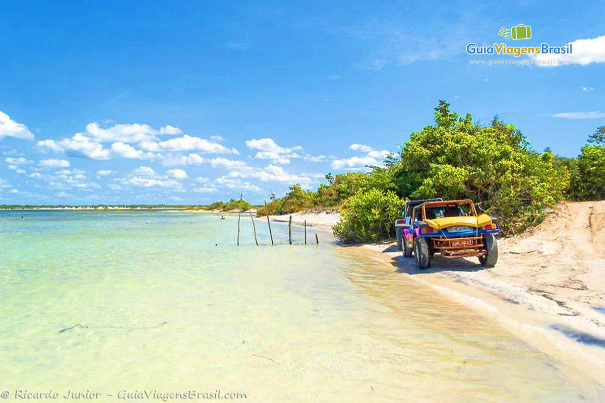 Foto passeio de bugue na Lagoa Azul, Jericoacoara, CE.