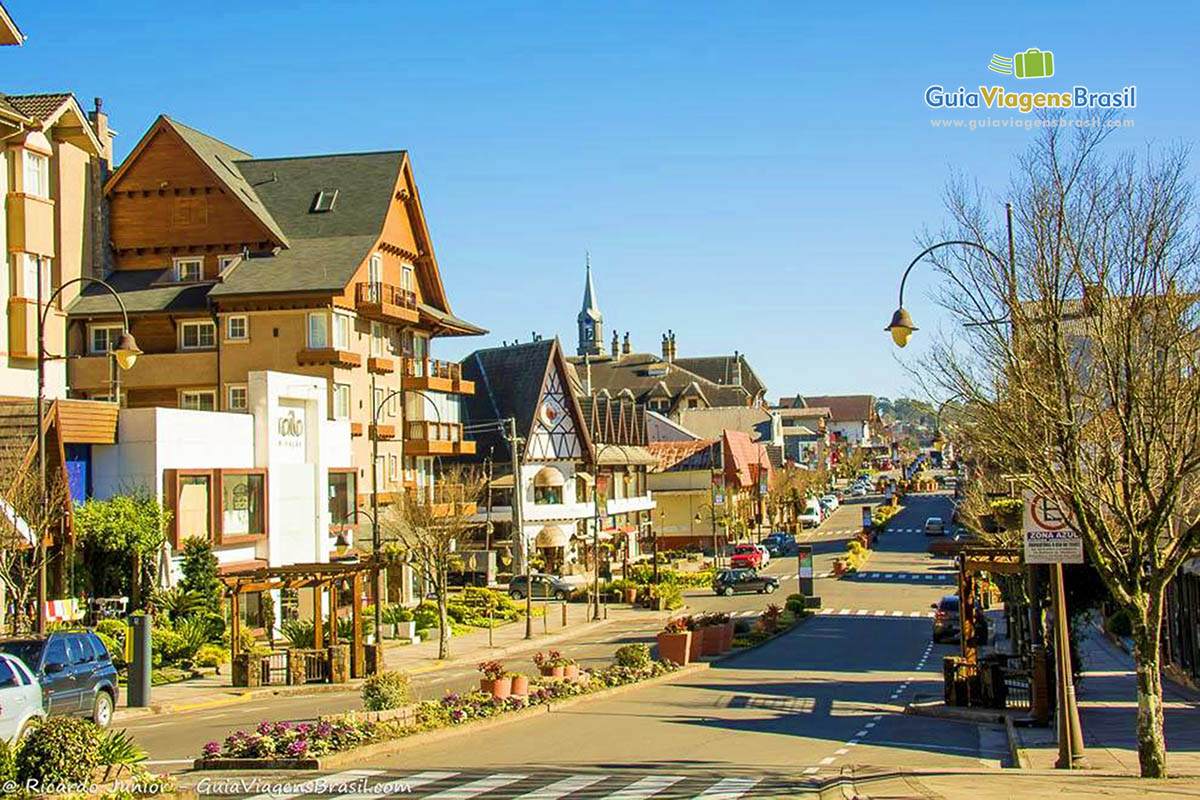 Foto centro de Gramado, RS.