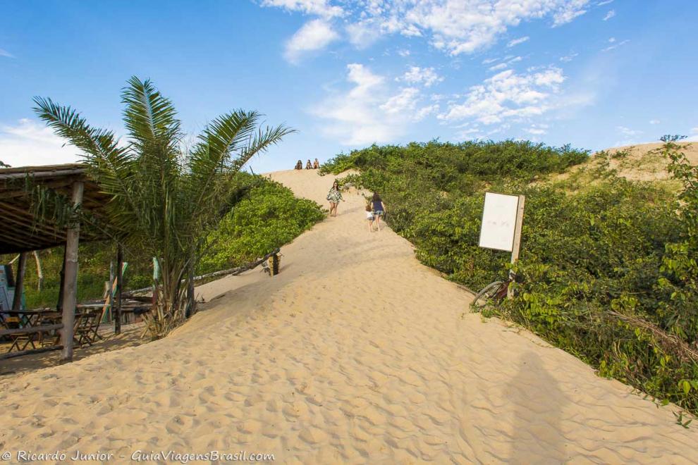 Imagem da praia em Itaúnas