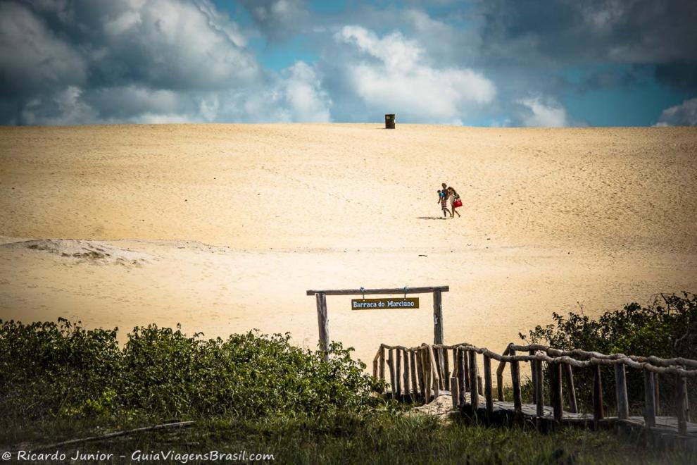 Imagem da praia em Itaúnas