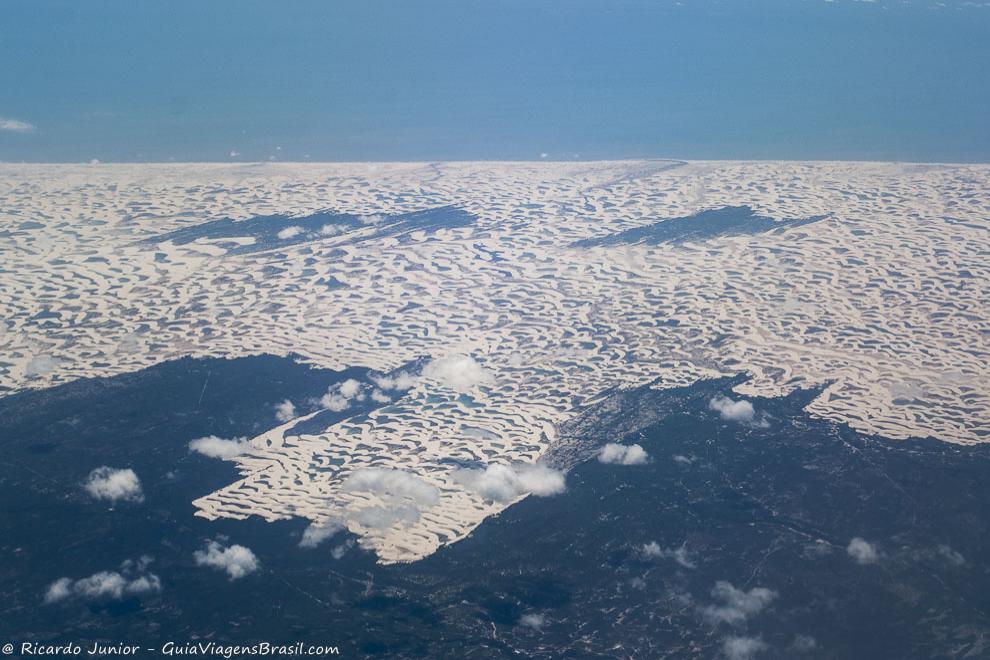 Imagem aérea dos Lençóis.