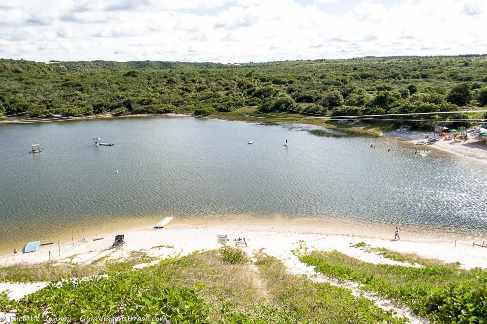 Imagem das águas deliciosas da Lagoa de Jacuma.