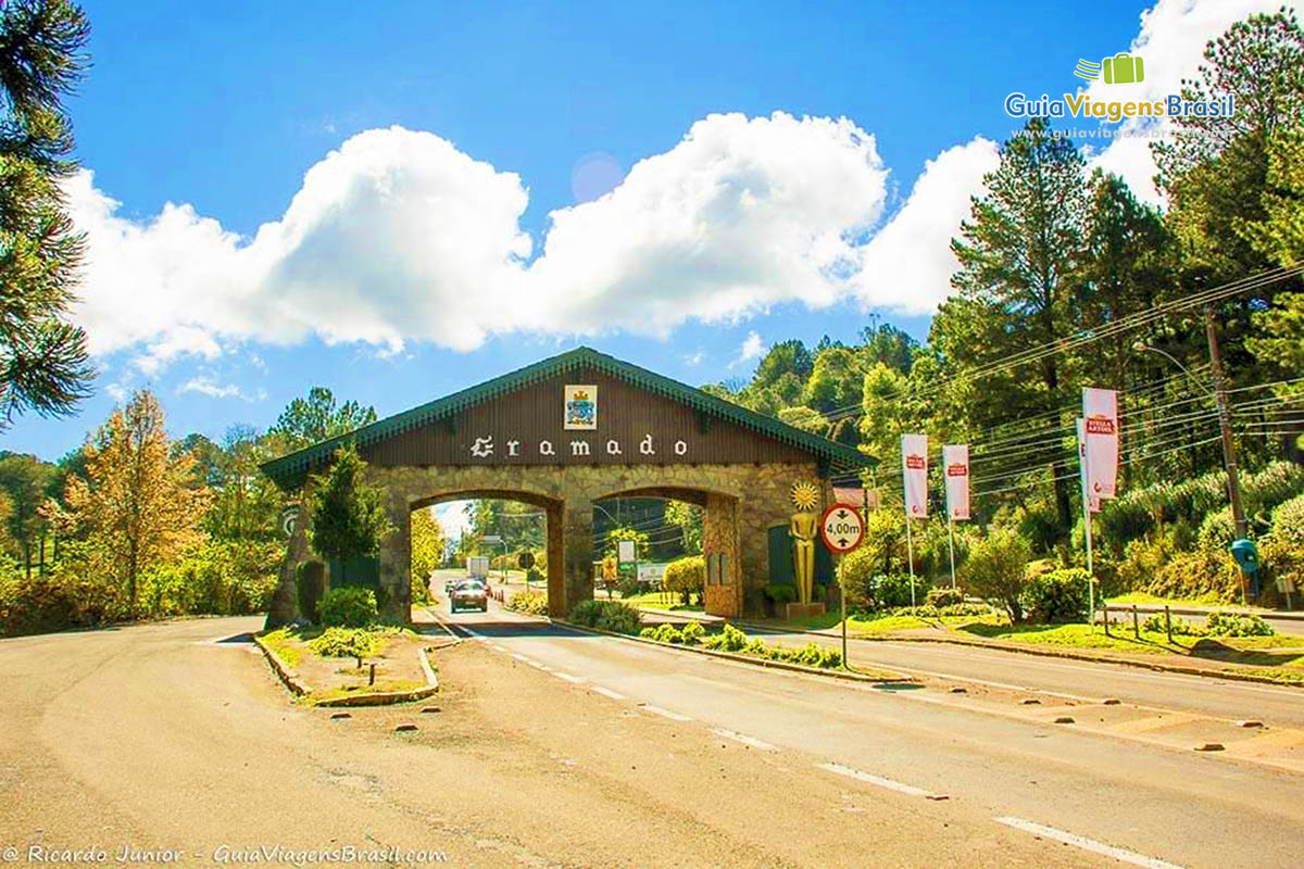 Imagem da chegada em Gramado.