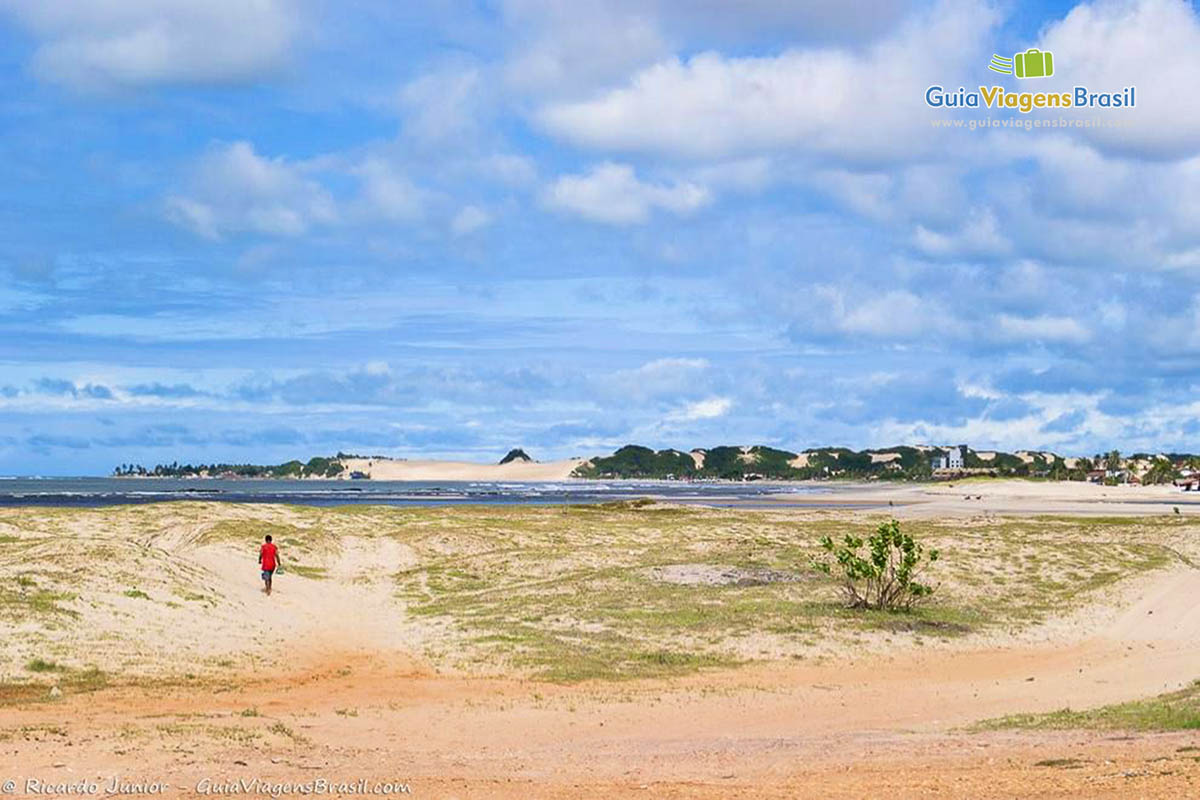 Imagem das areias da Praia Barra do Rio.