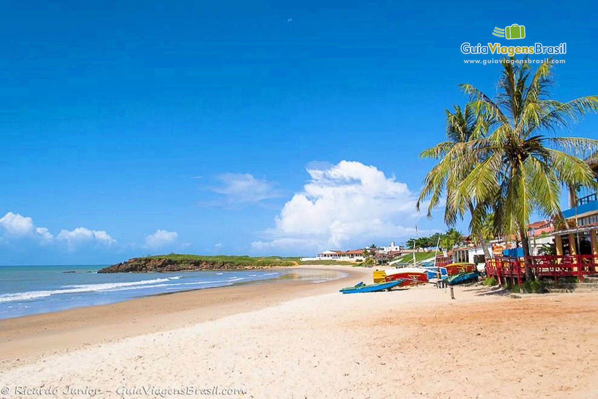 Imagem da linda Praia Touros no Rio Grande do Norte.