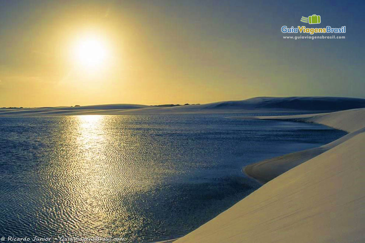 Imagem das belezas naturais da linda tarde em Santo Amaro do Maranhão.