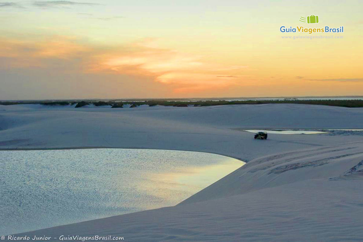 Imagem do lindo por do sol em Santo Amaro do Maranhão.