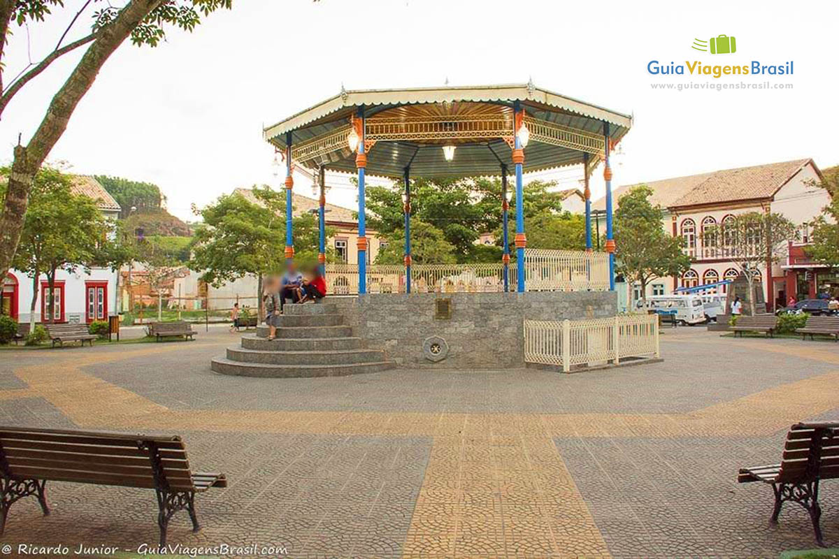 Imagem do belo coreto da charmosa cidade de São Luiz do Paraitinga.