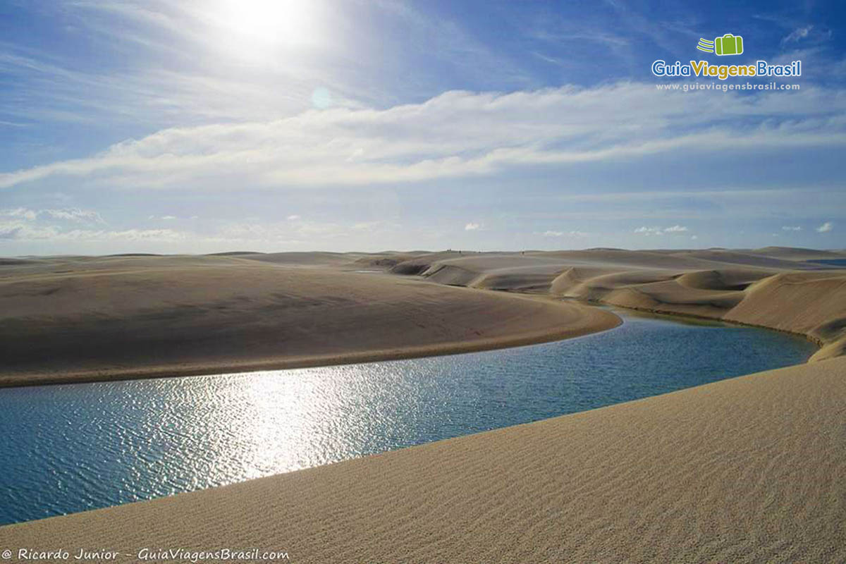 Imagem da Lagoa Bonita, bela por natureza.