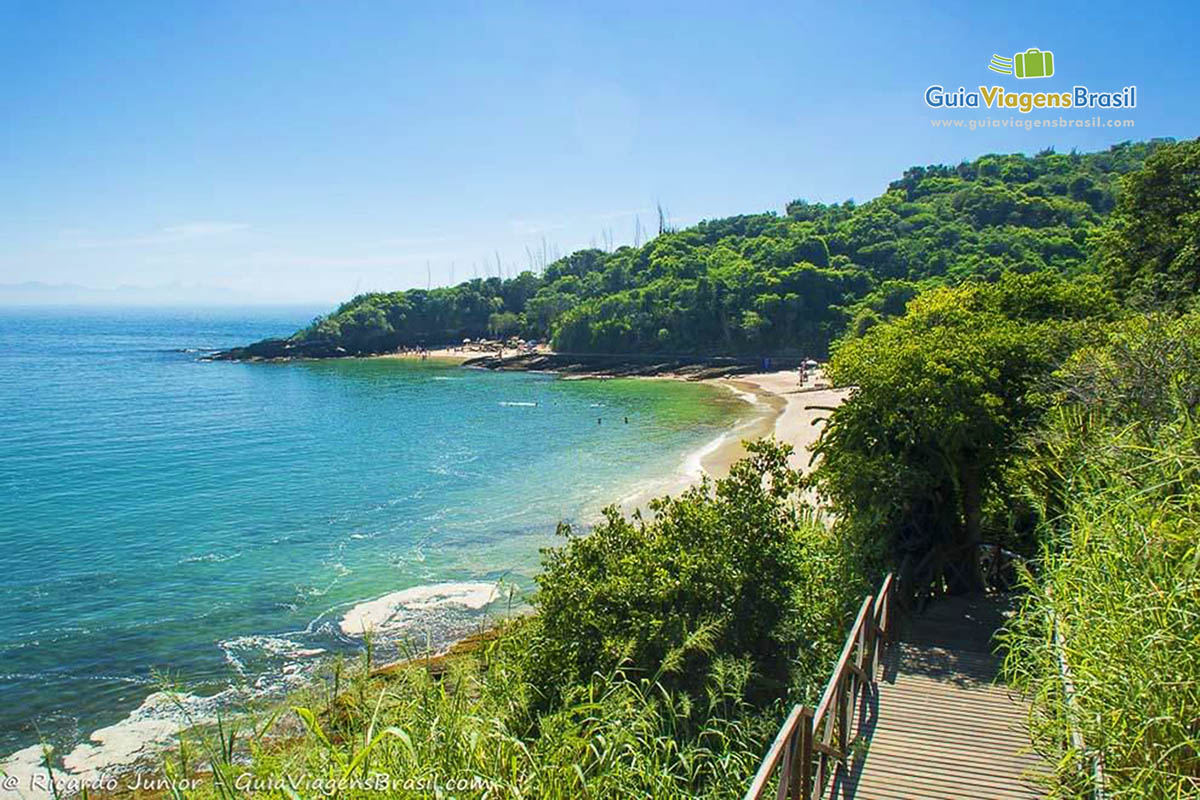 Imagem de trilha para a Praia Azeda.