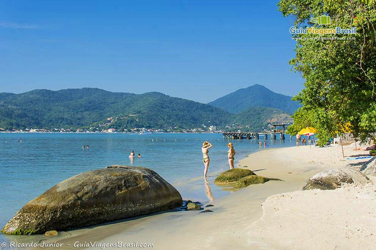 Imagem família curtindo a bela praia.