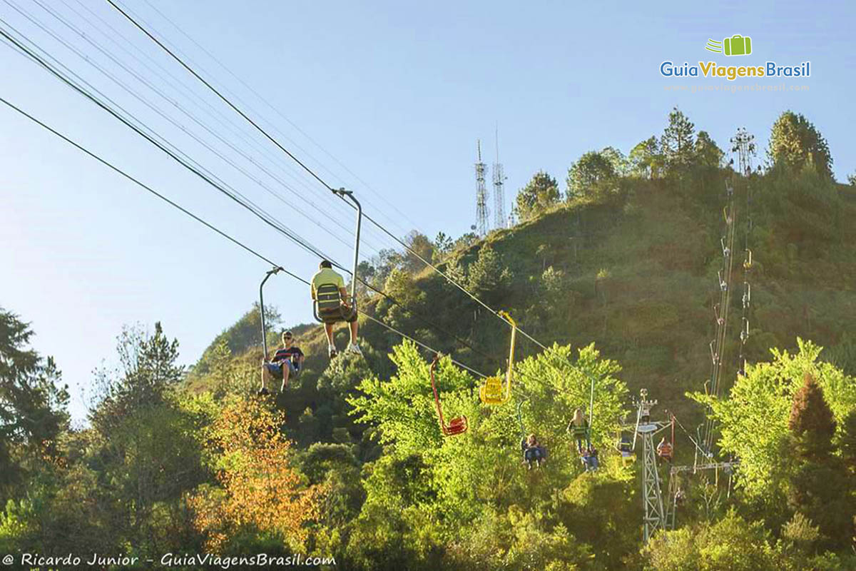 Imagem do teleférico da cidade de Campos do Jordão.