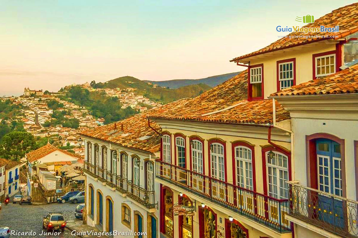 Imagem do lindo e charmoso Centro Histórico de Ouro Preto.
