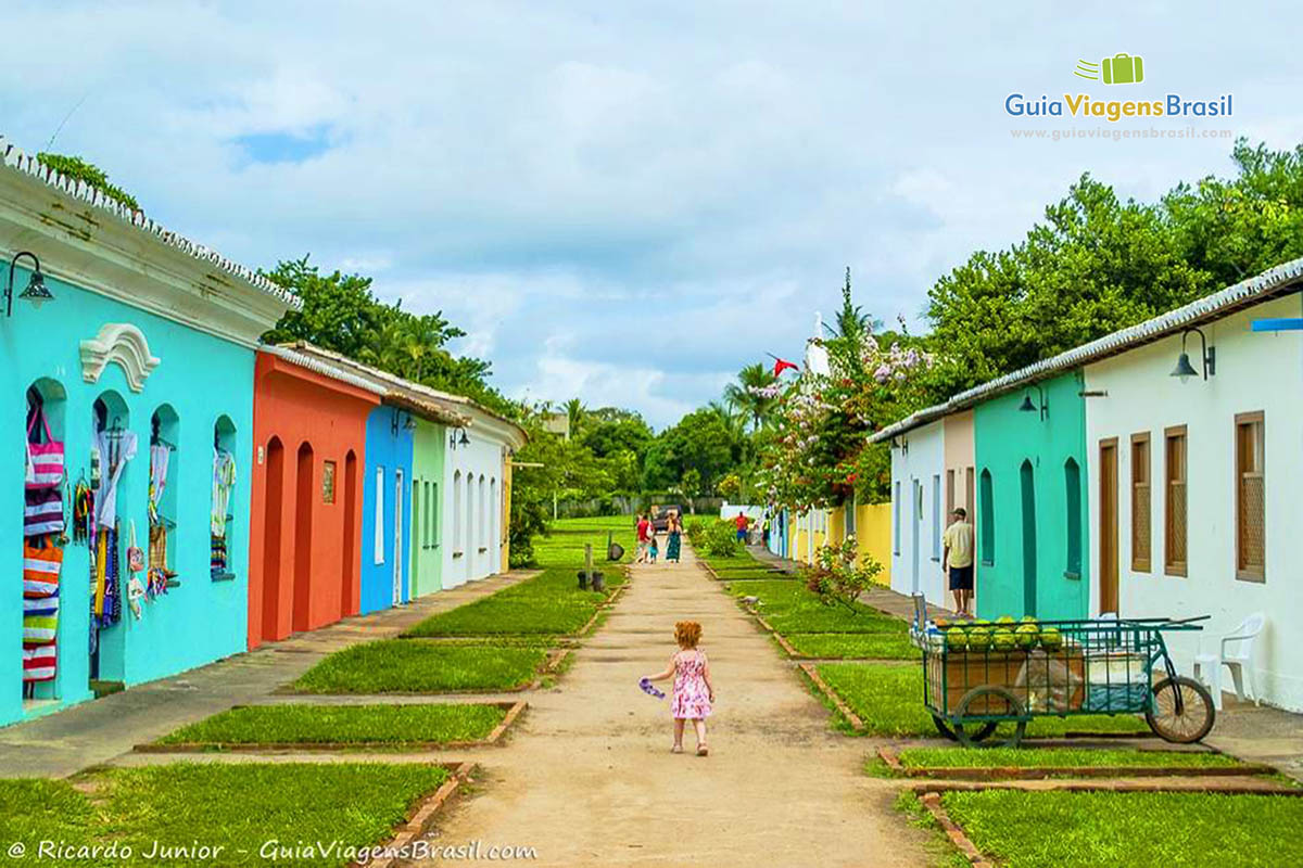 Imagem do charmoso centro de Porto Seguro.