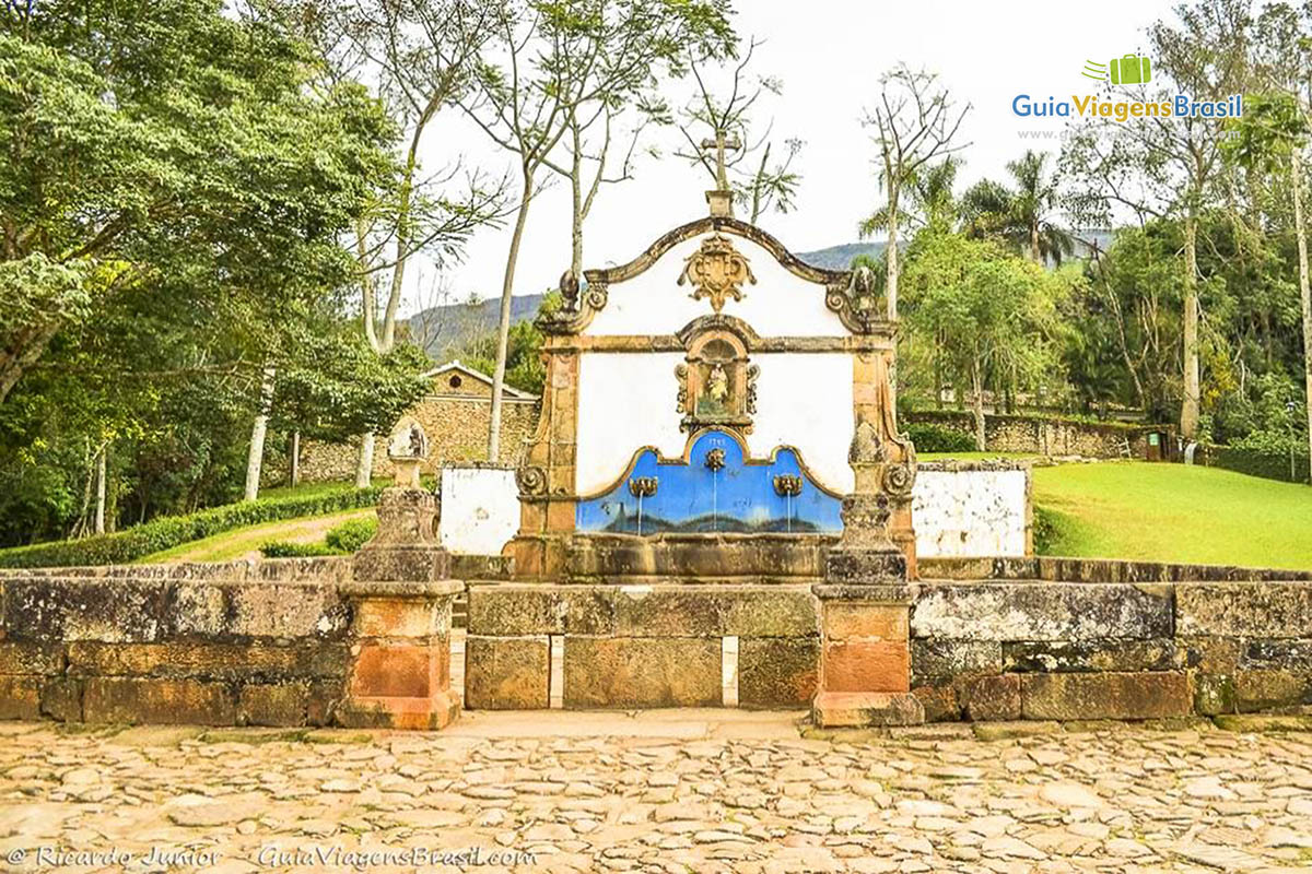 Imagem do lindo Chafariz de São José, em Tiradentes.