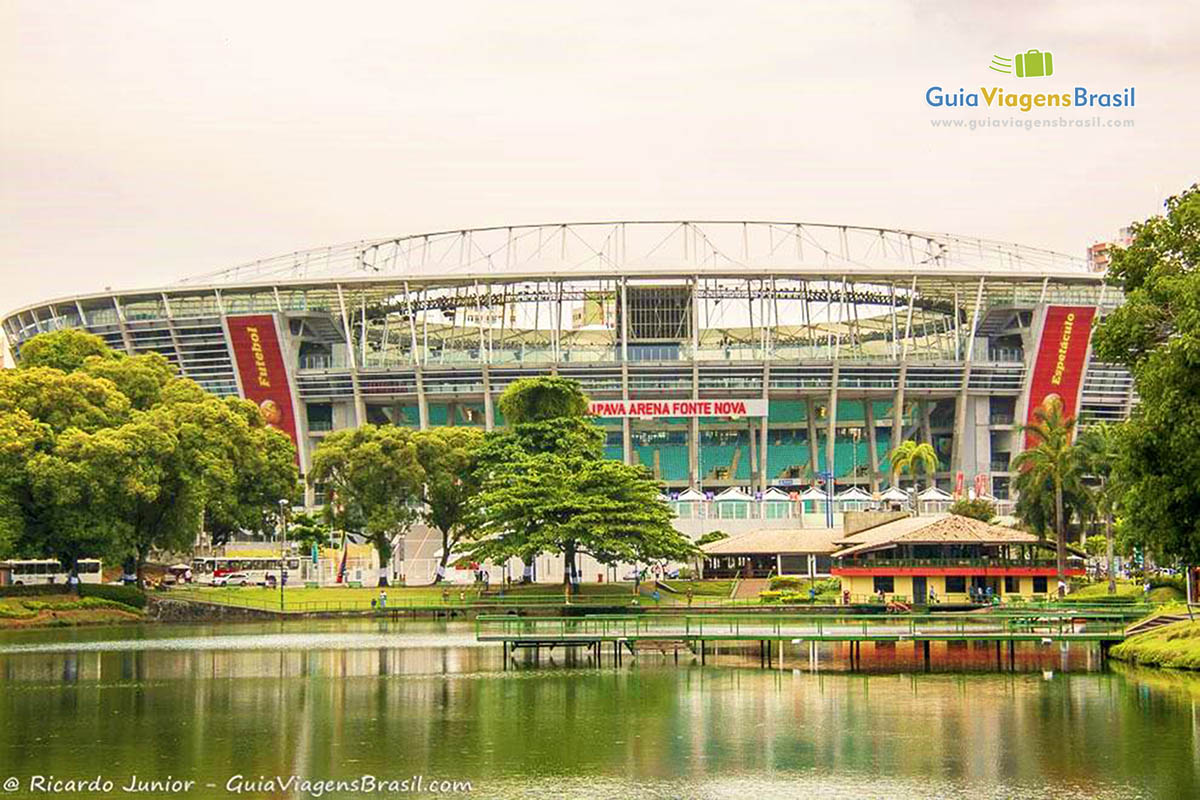 Imagem do Estádio Arena Fonte Nova, em Salvador.