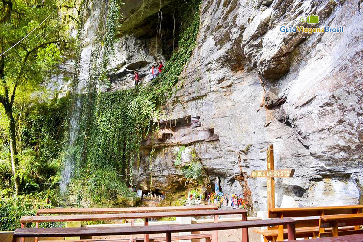 Imagem da linda Gruta em Urubici.