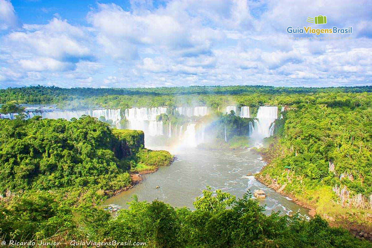 Imagem do alto das Cataratas.