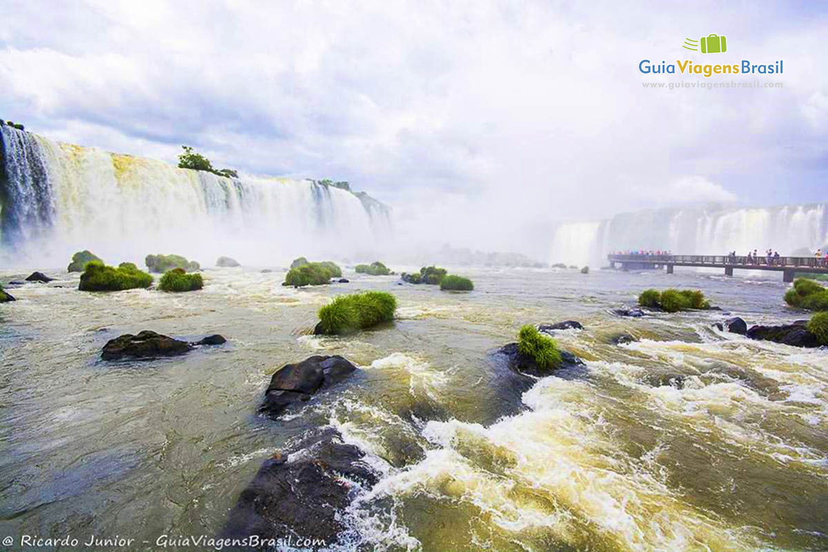 Imagem já nas águas das Cataratas.