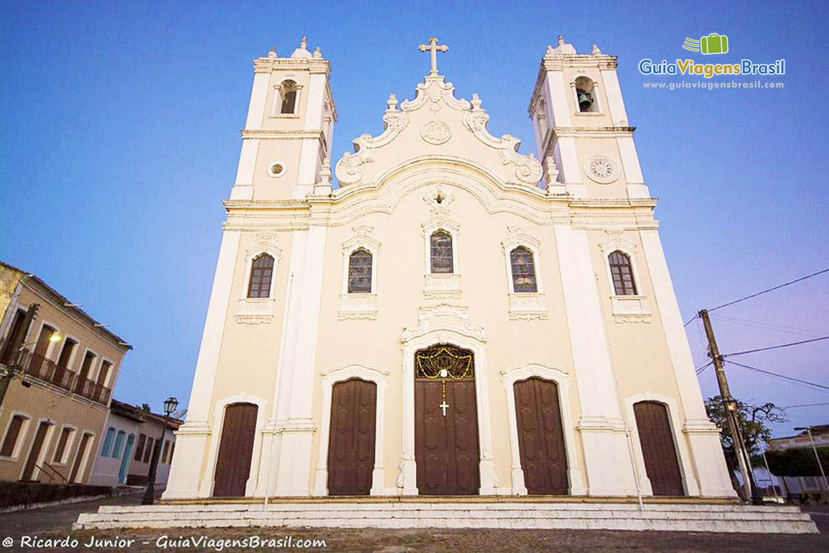 Imagem da Igreja Matriz, religiosidade por toda cidade, em Penedo, Alagoas, Brasil.