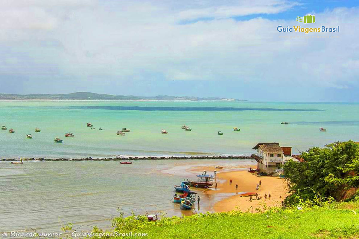 Imagem aérea da Praia da Baía Formosa, RN.