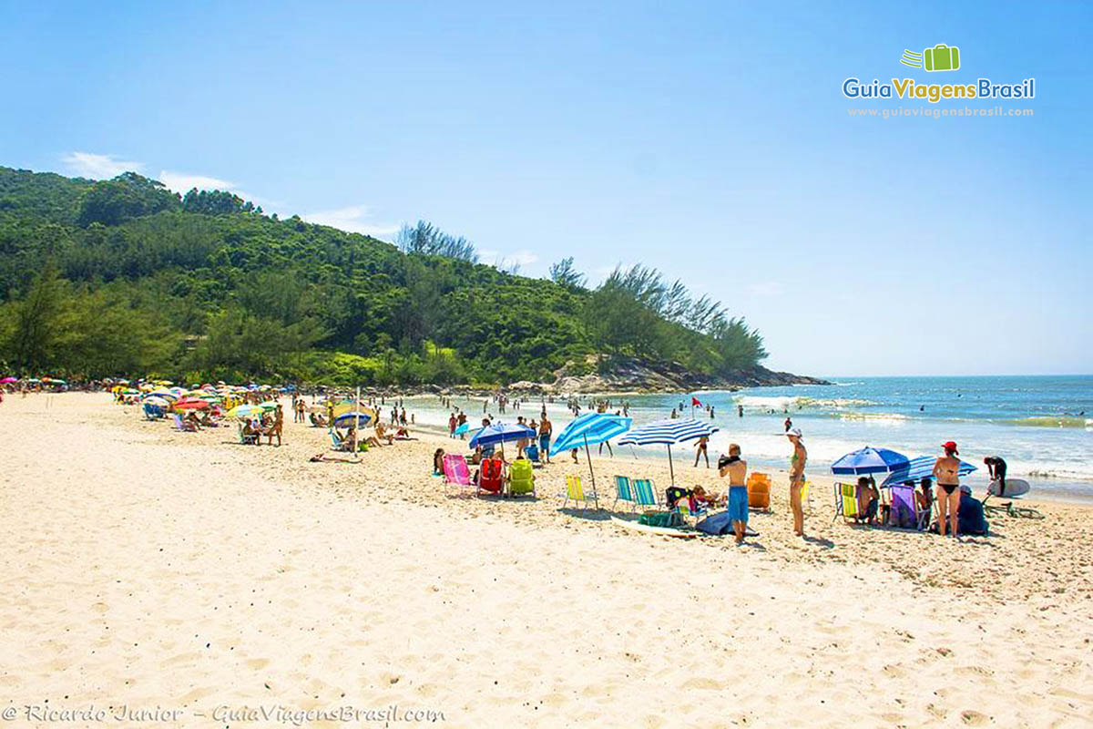 Imagem da linda Praia Ferrugem.