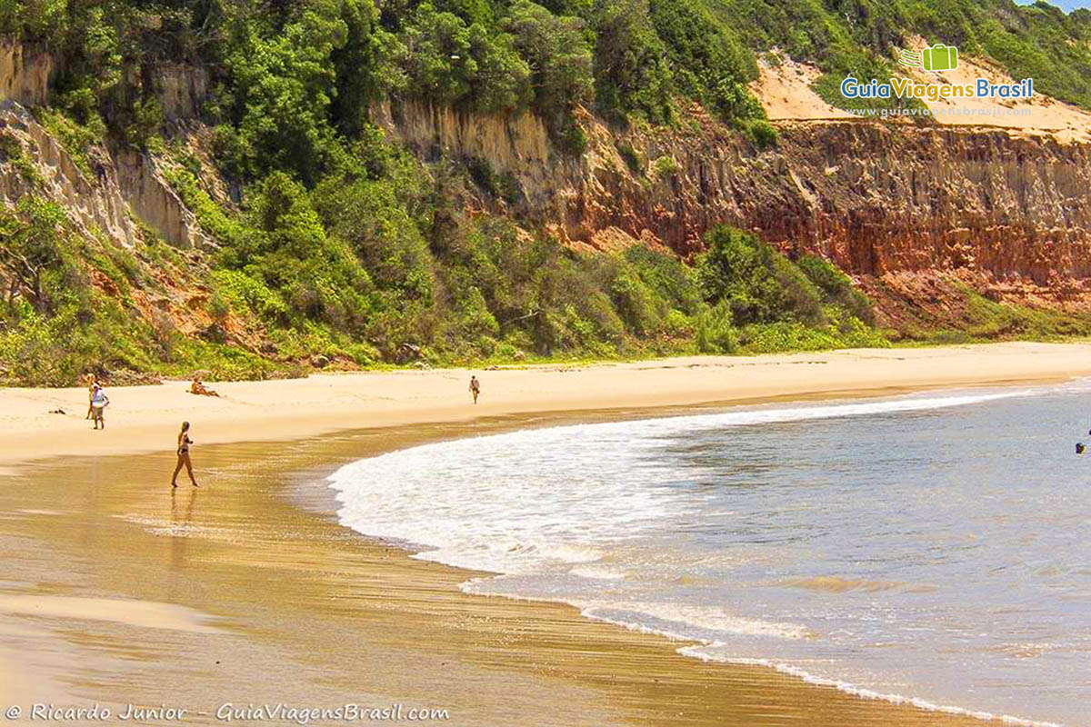 Imagem da praia em uma bela tarde.