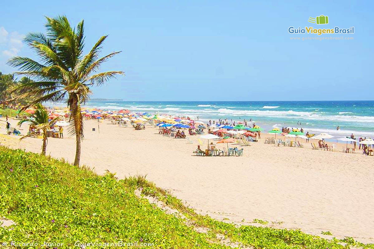 Imagem da bela Praia do Flamengo em Salvador.