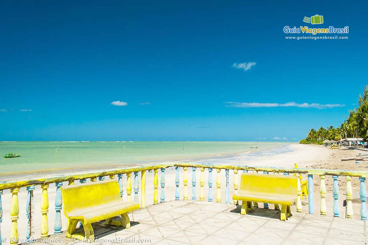 Imagem da charmosa Praia de Porto da Rua, em São Miguel dos Milagres.