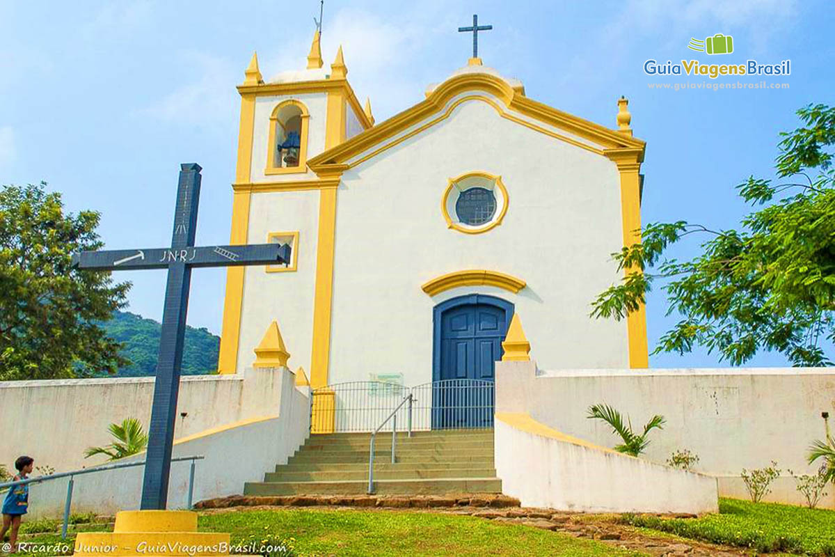 Imagem da igreja na Lagoa.