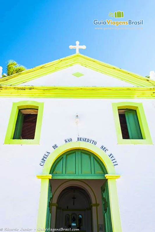 Imagem dos detalhes da igreja São Benedito.