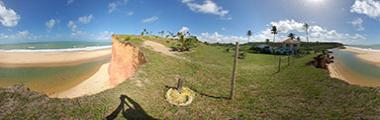 Imagem 360 graus da Praia de Japara Grande