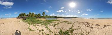 Imagens 360 graus da Praia de Guaiu, Santo Andre.