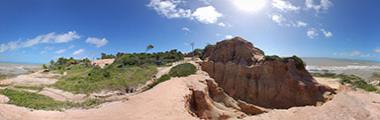 Imagens 360 graus da Praia de Tororão, Prado