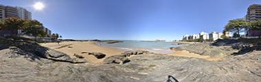 Imagens 360 graus da Praia dos Namorados, Guarapari.