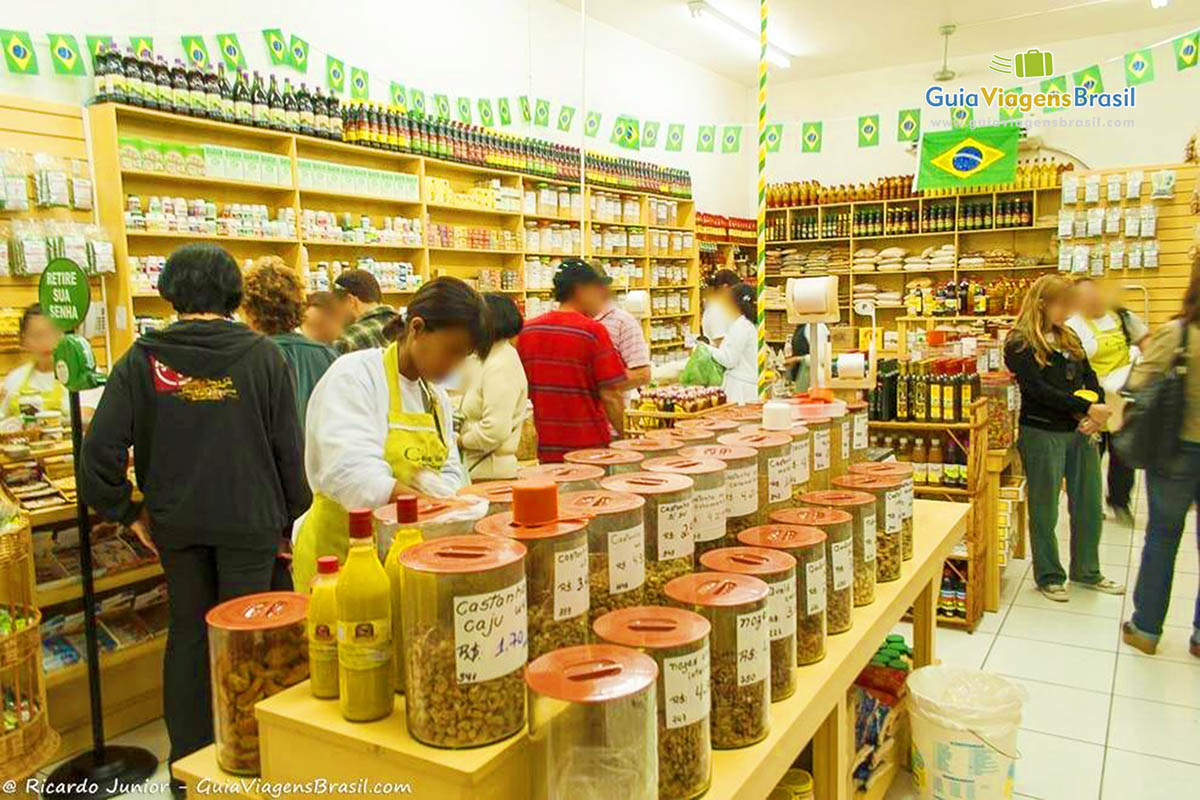 Imagem de uma loja de produtos naturais em Itajaí.