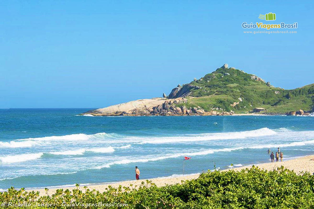 Imagem da beleza da Praia Mole.