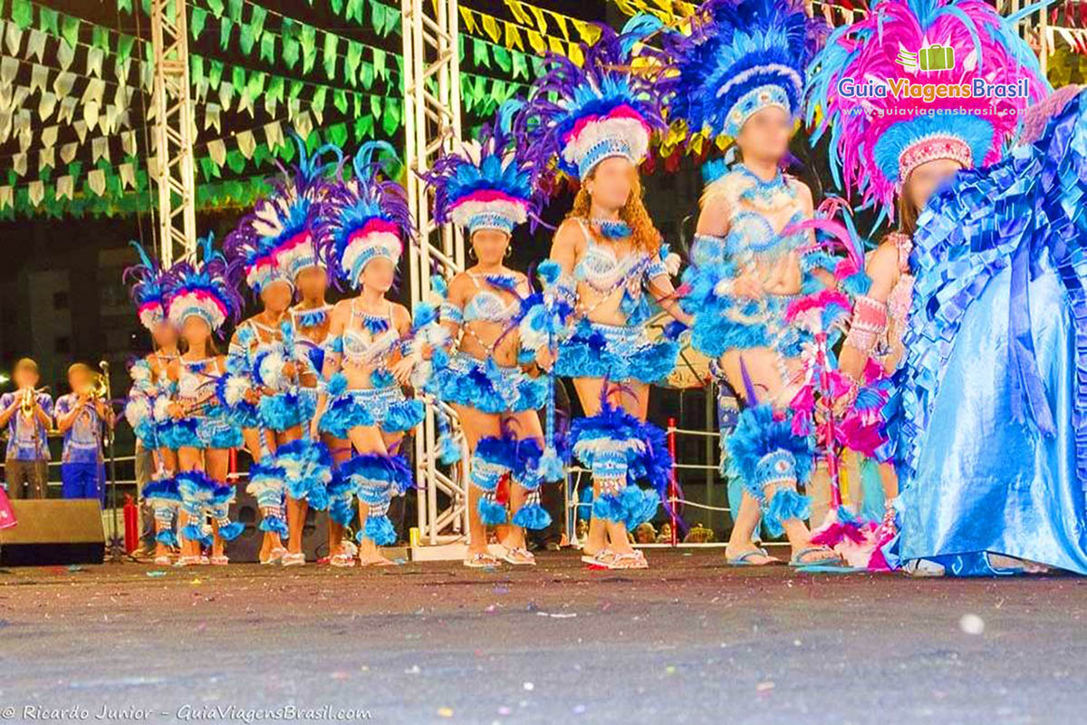 Imagem das meninas fazendo sua parte na grande festa.